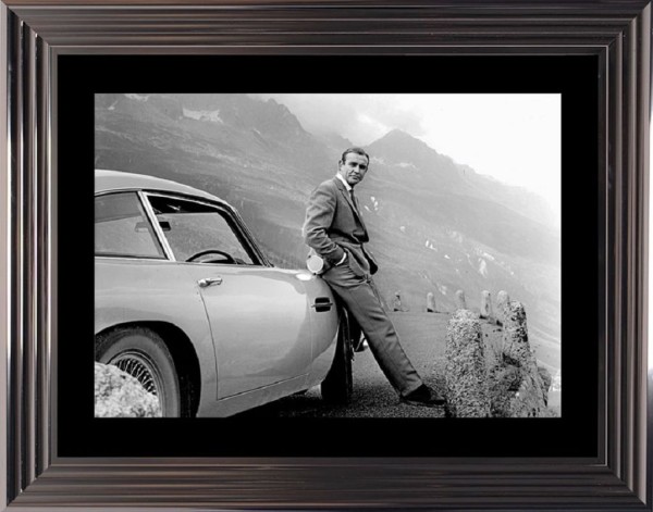 Bild mit Rahmen James Bond S.Connery 60*80 cm