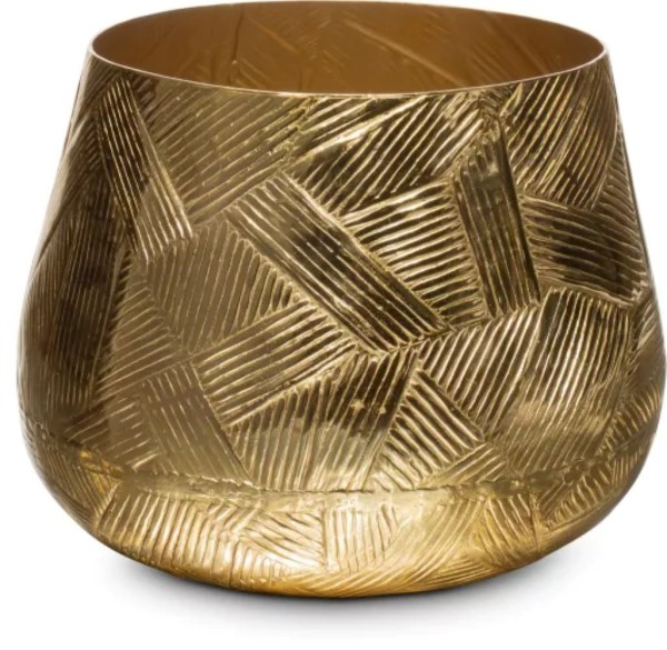 Annaba Vase gold Ø 24 cm, Höhe 20 cm