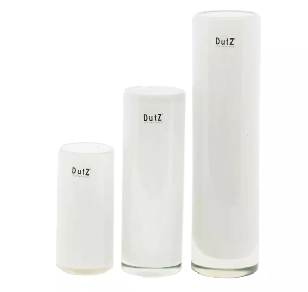 Vase - Cylinder weiß