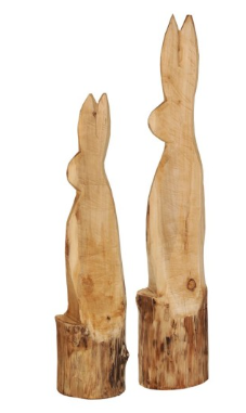 Deko Hase aus Holz 70cm