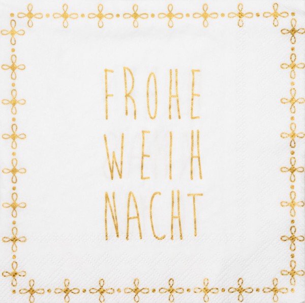 Serviette ''Frohe Weinhnacht'' 33 x 33 cm