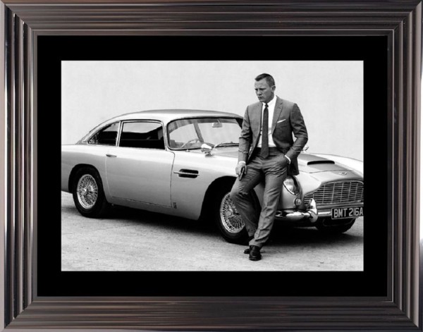 Foto mit Bilderrahmen James Bond D.Craig 60*80 cm