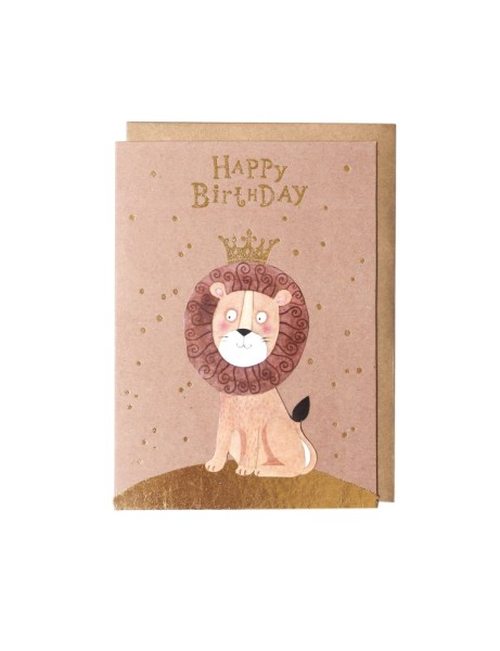 Geburtstagskarte Löwe
