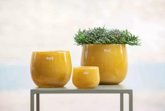 Vase - Pot Gold Topaz h18; Ø20 cm