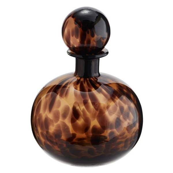 Glasflasche Leopard